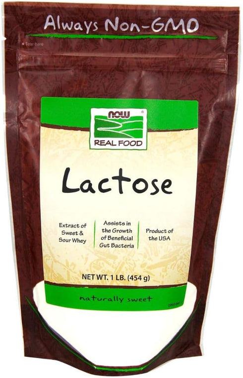 Now Foods Lactose Milk Sugar - 1 lb (Pack of 5)