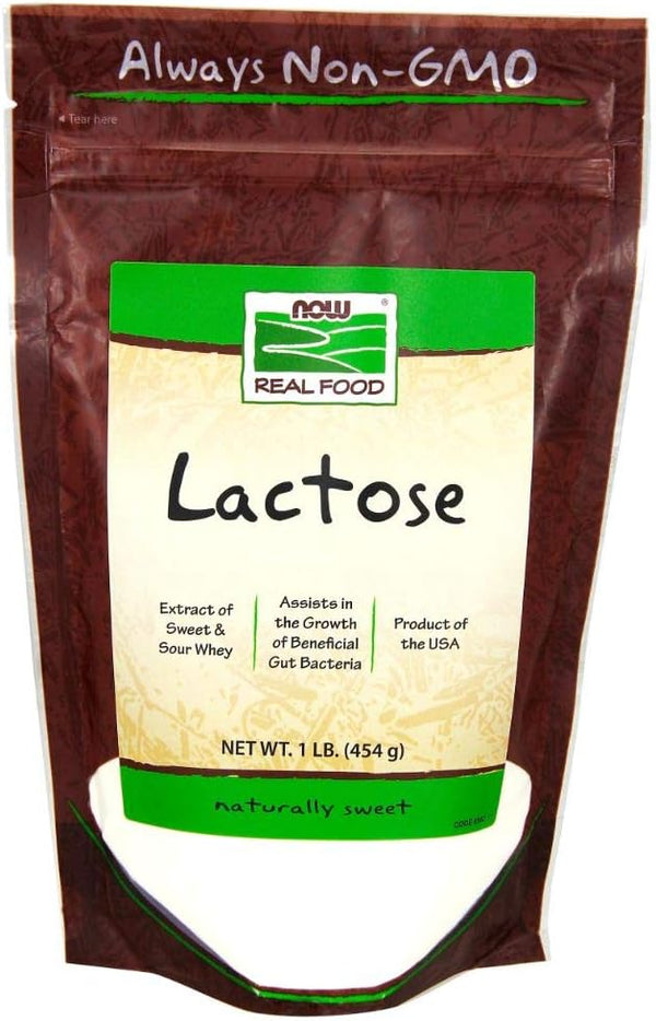 Now Foods Lactose Milk Sugar - 1 lb (Pack of 5)