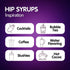 Hip Syrups - Grape Sugar Free Syrup Designed for Water Flavor, Bubble Tea, Boba Tea, Cocktails, Grape Flavoring, Water