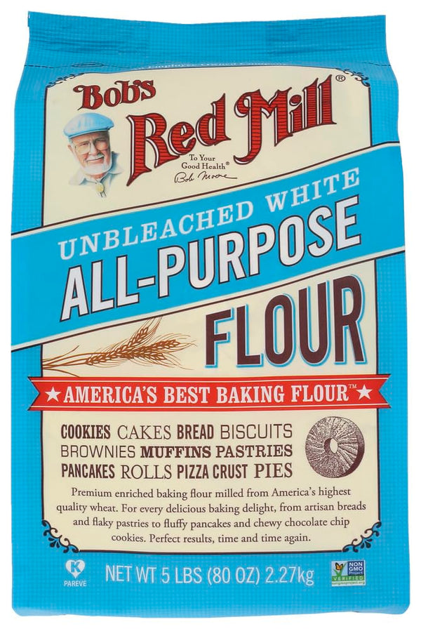 Bobs Red Mill Unbleached White All-Purpose Baking Flour - 5 lb -