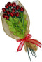 FavorOnline One Dozen Long Stem Red Chocolate Roses Bouquet Gift Wrapped in Gold