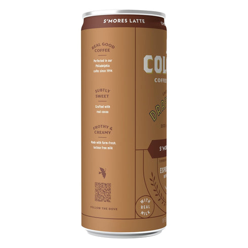 11 oz (Pack 12) La Colombe Coffee, S'mores Latte, Cold Brew Draft Latte, fl Cans