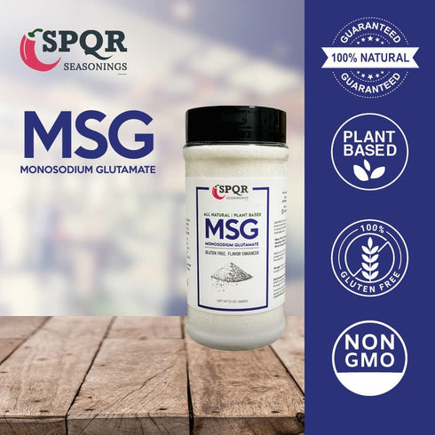 Plant Based MSG Seasoning, 12 Ounce Bottle, Gluten Free by SPQR Seasonings
