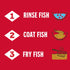 1 (Pack 1) Set) Louisiana Fish Fry Seasoned Fish Fry Seafood Breading Mix Gallon of - Season and Cook All Your Fish