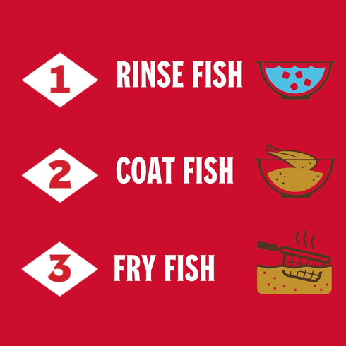2.88 (Pack 1) Louisiana Fish Fry Seasoned Fish Fry Seafood Breading Mix Pound of - Season and Cook All Your Fish