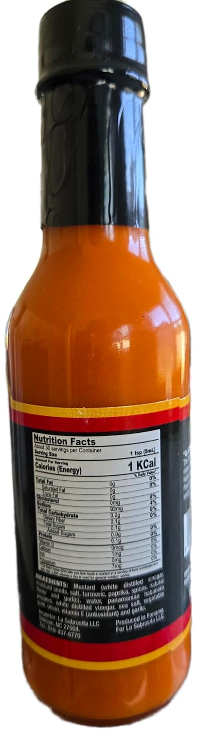 La Sabrosita Habanero Hot Sauce - Caribbean Style Flavor