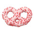 1 Lb Valentine's Day Strawberry Yogurt Covered Pretzels with Red Nonpareils, Pink, Jar