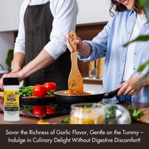 Smoke n Sanity Essence of Garlic Salt, Monash Certified Low FODMAP, Gluten Free, Kosher Seasoning - 4.0 Ounce