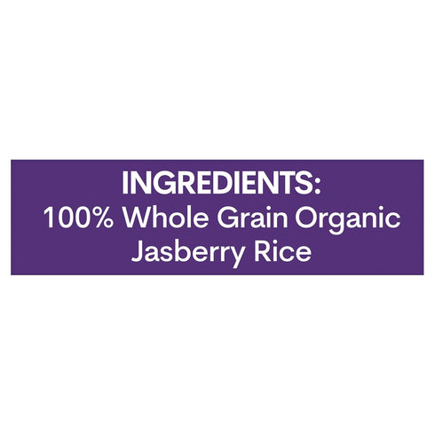 15oz (3 Pack) Jasberry - Organic Superfood Rice, Soft & Aromatic Whole Grain Purple Rice, High in Antioxidants