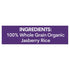 15oz (3 Pack) Jasberry - Organic Superfood Rice, Soft & Aromatic Whole Grain Purple Rice, High in Antioxidants