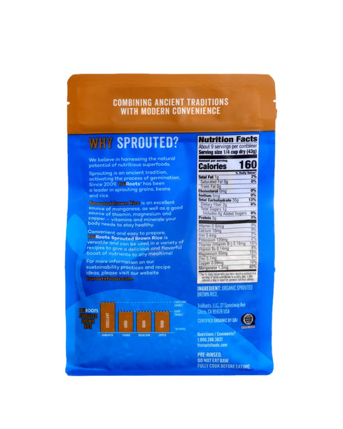 14oz (Pack 1) TruRoots Organic Sprouted Brown Rice
