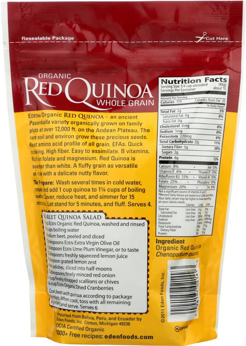 Organic Red Quinoa - Nutritious & Versatile