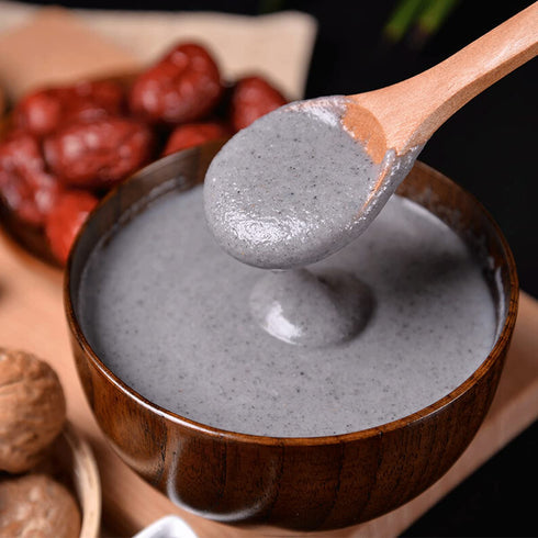 TEAERPKLAE 12.69 oz ground sesame seedsblack sesame seed paste Instant Drink Cereal black sesame