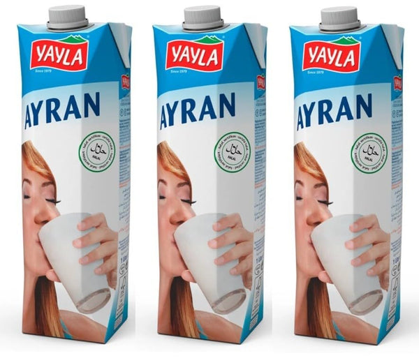 Generic Yayla Ayran Yogurt-Based Drink with Water and Salt, Halal, 33.81 Fl Oz,