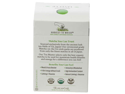 Packets Packets (24) Matcha Green Tea Powder Single Serving Sticks, Dr. Weil's Ceremonial Organic Matcha Powder Singles