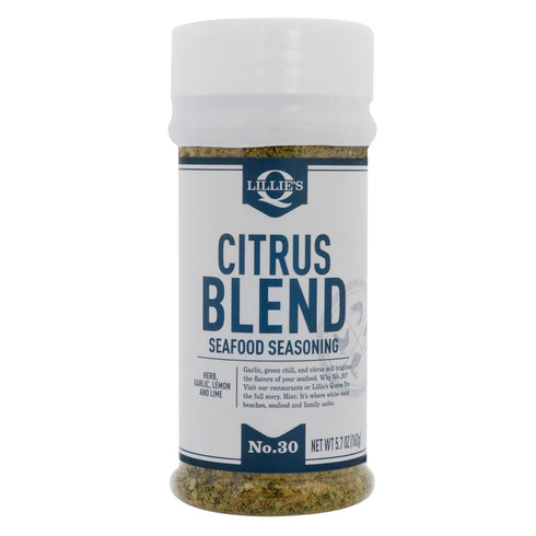 Lillie’s Q Citrus Blend Seasoning, Garlic, Chili & Citrus Flavored - Perfect for Seafood, Fruits & Vegetables (6 oz)