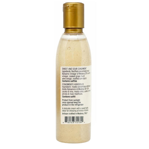 8.45 oz (Pack 2) Sanniti Italian White Glaze with Balsamic Vinegar of Modena | Ideal for Dressing | Delicate Cream