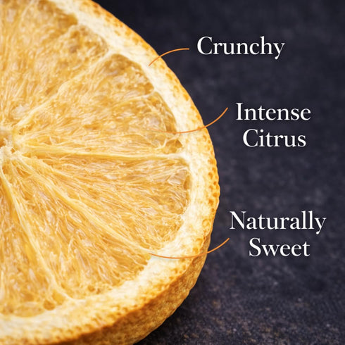4oz (2025 FD Pantry Freeze Dried Orange Slices, Slices) USA-Grown Oranges, Crunchy Citrus for Cocktails, Tea, Baking
