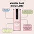 8 Oz (Pack 8) Pop & Bottle Vanilla Oat Milk Lattes - Cold Brew, Sustainably Sourced Marine Collagen, MCT Oil, Organic