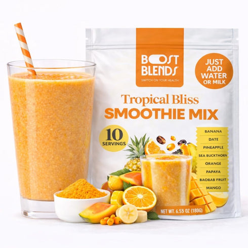Tropical Smoothie Powder & Smoothie Mix Freeze Dried Tropical Fruit Blend, No