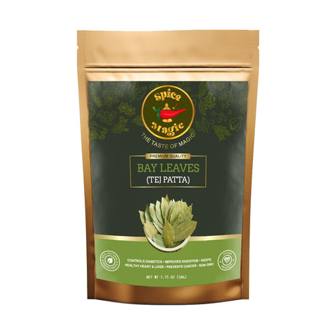 Spice Magic Herbs & Spices 100% Pure, Natural & Aromatic | Gluten-Free | Non-GMO | Indian Origin (1.75oz, Bay Leaves