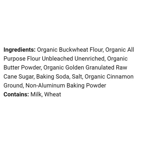 22 oz (2 Pack) War Eagle Mill Organic Buckwheat Pancake & Waffle Mix, Bag