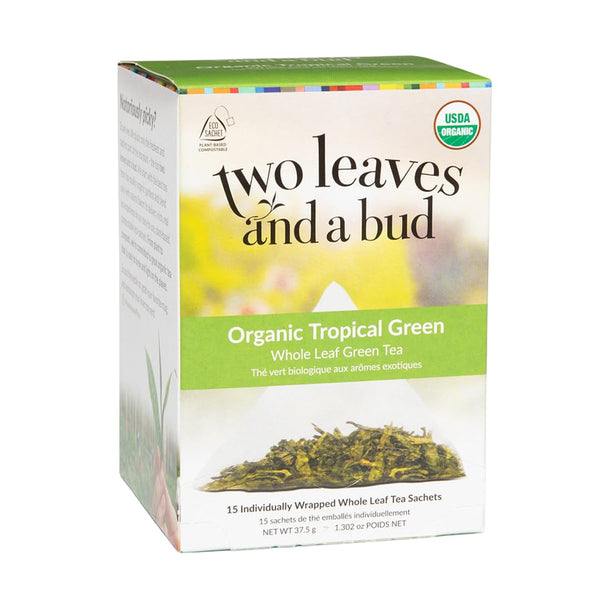 Two Leaves and a Bud Organic Tropical Green Tea, Whole Leaf Sencha