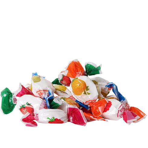 6 Assorted Fruit-Filled Hard Candy - Pounds - Classic Bon Bons - Individually Wrapped Candies for Offices, Parties