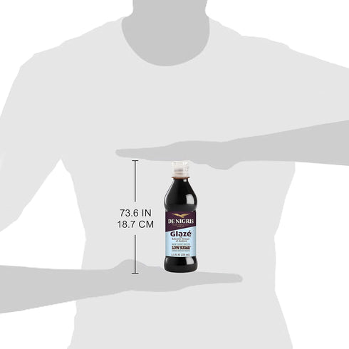 8,5 Oz (250ml) De Nigris Low Sugar Glaze With Balsamic Vinegar Of Modena | Balsamic Glaze with Balsamic Vinegar From