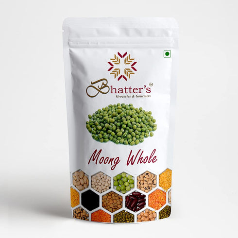 Bhatter's Indian Moong Whole Ideal for Cooking & Sprouting, Whole Mung Beans with