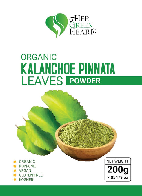 Generic 100% Kalanchoe Pinnata Leaves Powder Herbal Tea - Pure, Organic Ground Powder for Natural Use in Cooking