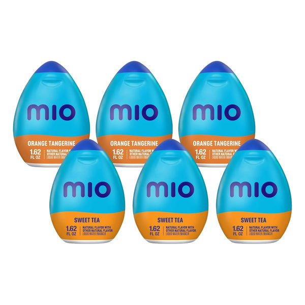 Mio Water Enhancement Variety Pack Includes 3 Orange Tangerine and 3 Sweet