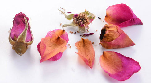 TooGet Natural Red Rose Buds, Organic Dried Flowers, Culinary Food Grade - 8 OZ