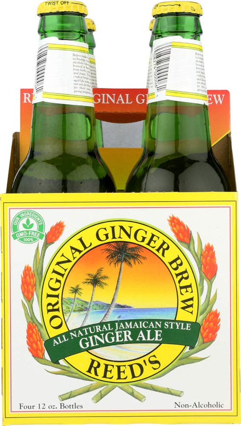 12 (24 Reed'S Ginger Ale Original Ginger Brew Soda, Ounce Glass Bottles)