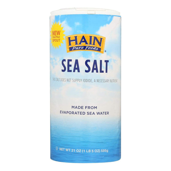 Hain Celestial Hain Sea Salt - Case of 8 - 21 oz