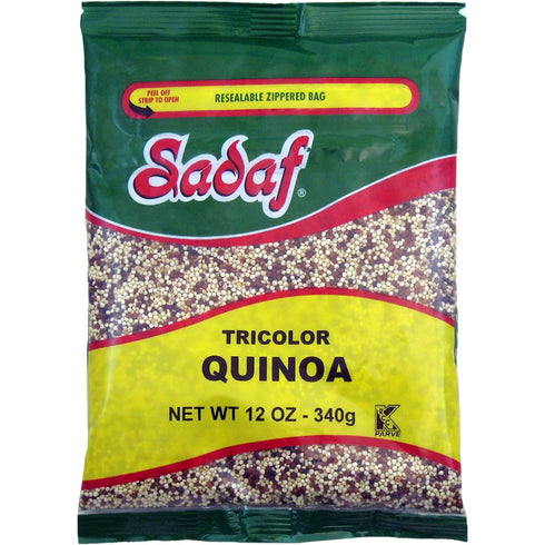 Sadaf Tricolor Quinoa - Quinoa Grains for Cooking & Food Flavoring -