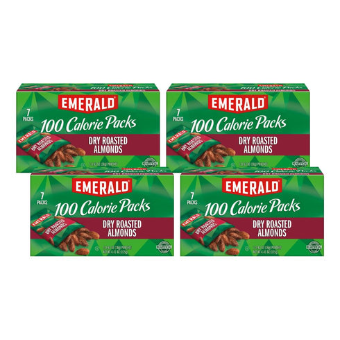 Emerald Cocoa Roast Almonds 100 Calorie Pack (Pack of 4)