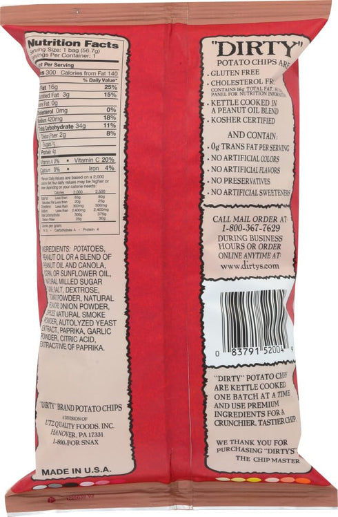 Pack 3 Good Health Dirty Potato Chips Mesquite BBQ