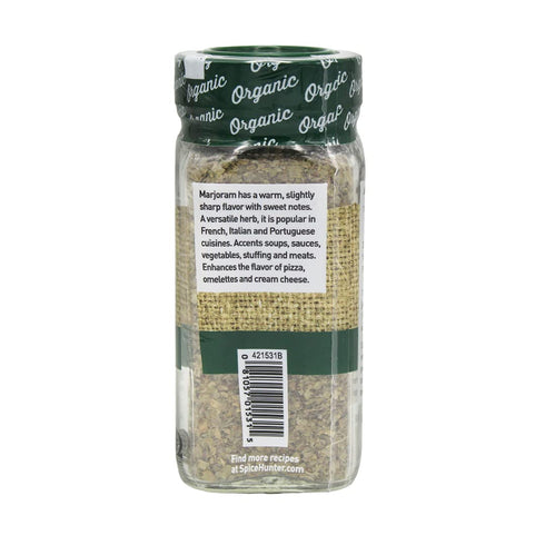 The Spice Hunter Organic Marjoram, 0.3-Ounce Jar