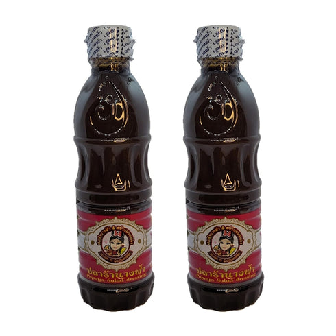 Angel Thai Fermented Fish Sauce White Cap Nang Fa Nam Pla Ra 300ml - Papaya Salad Dressing (300ml, 2)