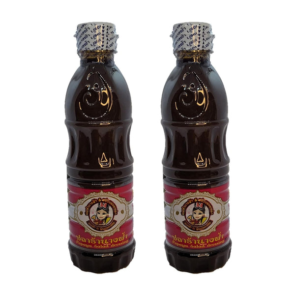 Angel Thai Fermented Fish Sauce White Cap Nang Fa Nam Pla Ra 300ml - Papaya Salad Dressing (300ml, 2)