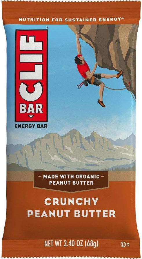 Clif Bar 2.4 Oz. Crunchy Bars, Peanut Butter