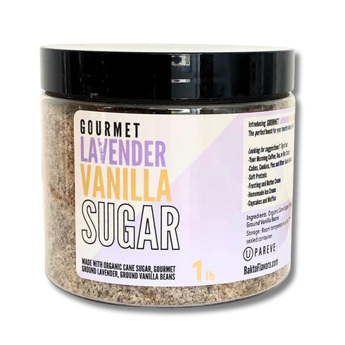 Gourmet Lavender Vanilla Sugar - 1 lb Jar
