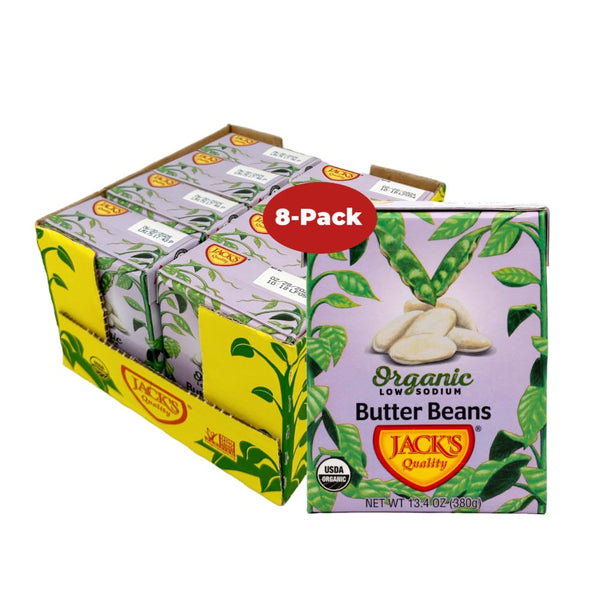 Jacks | Organic White Butter Beans 13.4 oz. | Filled with Protein