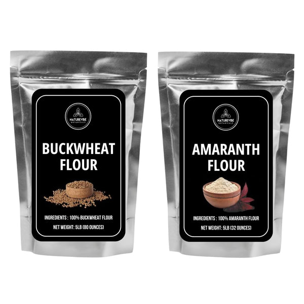 Buckwheat Flour 5lb and Amaranth Flour 5lb | Bulk Specialty Flour Combo
