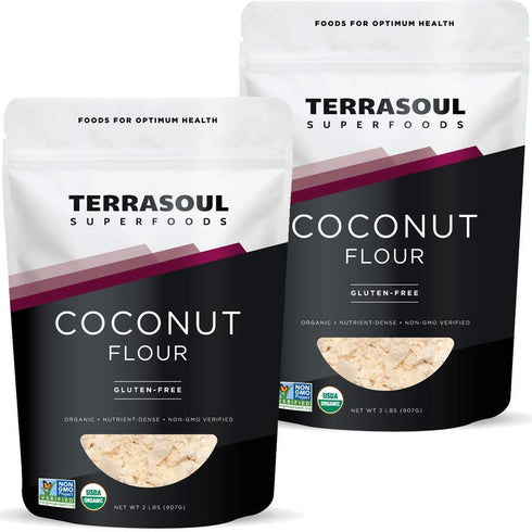 Terrasoul Superfoods Organic Coconut Flour, 4 Lbs - Gluten-Free | Unrefined |