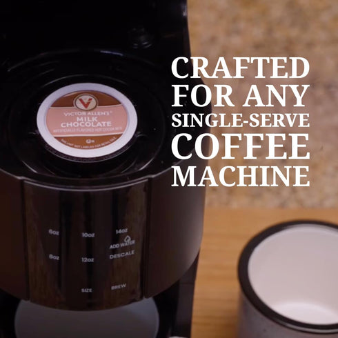 12 Count, Victor Allen's Coffee, Milk Chocolate Hot Cocoa, Single Serve Hot Cocoa Pods for Keurig K-Cup Brewers