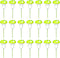 LcingTify 30 PCS Mushroom Cupcake Toppers Green Foam Mushroom Cupcake Picks Mini Mushroom