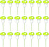 LcingTify 30 PCS Mushroom Cupcake Toppers Green Foam Mushroom Cupcake Picks Mini Mushroom