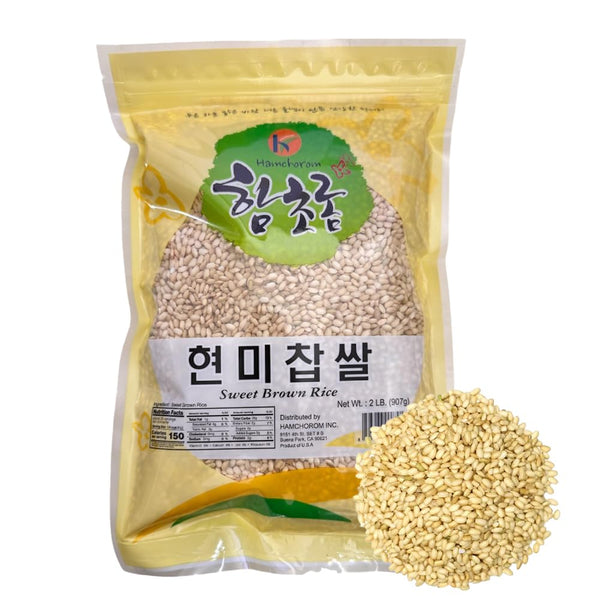Hamchorom Brown Sweet Rice Sweet Sticky Rice Glutinous Short Grain Brown Rice in